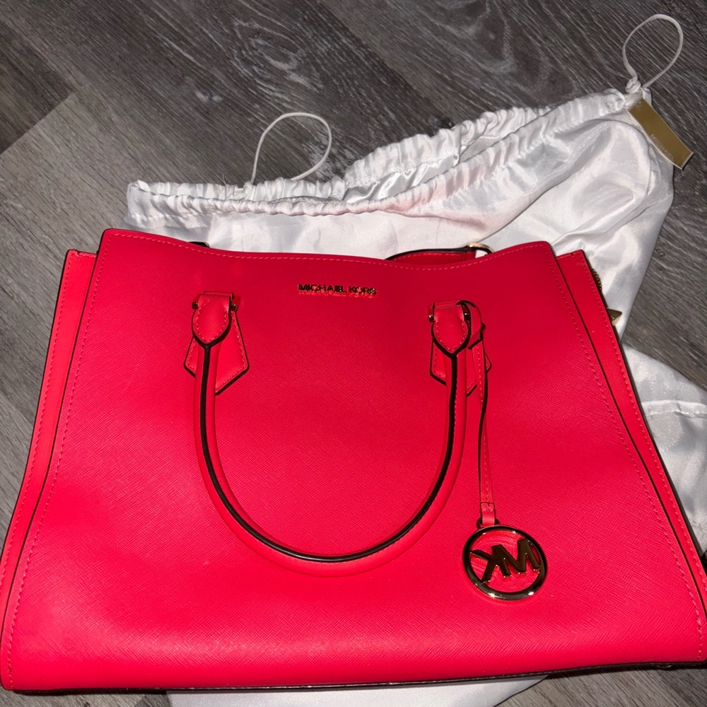 Michael Kors Pink Structured Tote